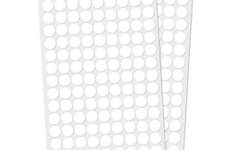 YIKIADA White 13mm Dot Stickers, Self-Adhesive Vinyl, 1170 Pieces
