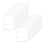 YIKIADA White Rectangular Sticky Labels 102x50mm, Waterproof 60pcs