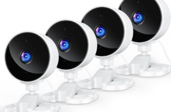 YOTON Indoor Camera House Security 4pcs, Pet Camera, Dog Camera, Baby Monitor, 1080P HD Night Vision, Motion Detection, 2-Way Talk, Easy Setup for Apartment & Family Use, Cloud/SD, Works with Alexa
