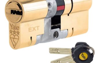 Yale B-YS3-5545B Anti-Snap 3 Star Euro Double Cylinder, High Security, 55:45 (100mm), Brass Finish