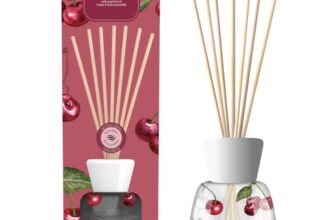 Yankee Candle Signature Scented Reed Diffuser Black Cherry Aroma Diffuser Up to 10 Weeks of Fragrance 100ml – Prime Members