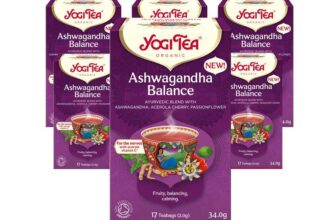 Yogi Tea, Ashwagandha Balance, Organic Herbal Tea, Blend of Ashwagandha, 6 Packs of 17 Tea Bags (102 Teabags Total)