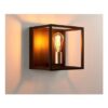 York Matt Bronze Effect Wired Wall Light