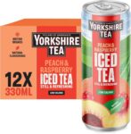 Yorkshire Tea Peach & Raspberry Iced Tea, 330 ml (Pack of 12) – Prime Deal