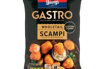 Youngs Gastro Wholetail Scampi 220g