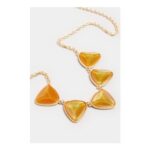 Yours Gold Tone Statement Gemstone Necklace