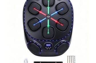 ZEMBSOYA Stand-Mounted Smart Music Boxing Machine with Bluetooth, Adjustable