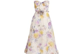 ZIMMERMANN Linen-Silk Floral Luna Midi Dress