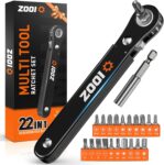ZOOI Father s Day Gifts, 22 in 1 Ratchet Screwdriver with Bits, Gifts for Men, Mens Gifts for Him Dad Birthday Presents for Dad, Birthday Fathers Day Gifts, Multi Tool Gadgets for Men