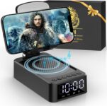 ZOOI Gifts for Men Women, Father s Day Gifts from Daughter Son, Gadgets Birthday Gift for Men Dad Presents for Mens Gift s for Him, Bluetooth Speaker with Clock & Phone Stand