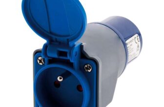Zenitech CEE17 Compact Adaptor without Female Cable 16A 2PT Male for Camping