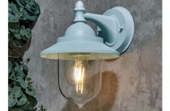 Zink Leek Mini Fishermans Wall Lantern Pale Blue