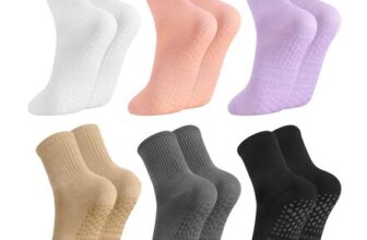 Zuimei 6 Pairs Non Slip Cotton Socks