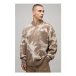 boohooMAN Oversized Renaissance Jacquard Knitted Jumper