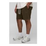 boohooMAN plus Size Elasticated Waist Baggy Fit Shorts