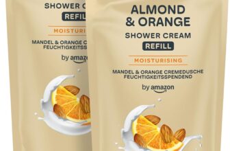by Amazon Almond & Orange Shower Gel Refill, 2 x 1000ml