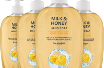 by Amazon Milk & Honey Hand Soap, 4 x 500ml