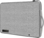 iSOUL 14-15.6 inch Shock Resistant Laptop Sleeve Case Briefcase Bag Accessory Pocket Compatible for Laptop Waterproof Case Cover for MacBook Pro/Surface Book/XPS 15 /Chromebook/HP/Lenovo Grey