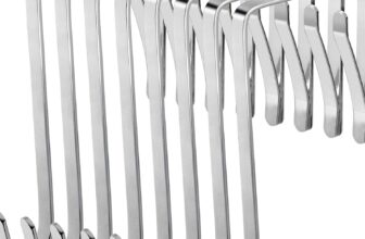 ilauke Over Door Hooks Set, 8 Adjustable Metal Hangers Fits 1-3/8 to 1-3/4 Widths, Over The Door Hooks for Hanging Clothes, Towels, Coats and More