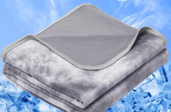 inhand Cooling Blanket Single Size Summer Cool Bedding, Cold Blanket for Sleeping, Hot Sleepers & Adults, Lightweight Summer Blanket for Single Bed, Sofa, Chair130x170cm, Grey