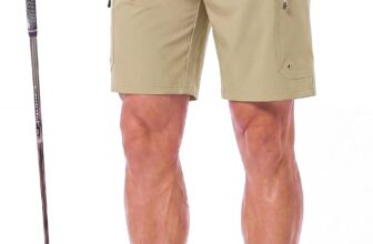 maamgic Golf Shorts Mens UK 9 with 6 Pockets, Breathable Quick Dry, Mens Stretch Shorts Water Repellent Lightweight for Outdoor Casual Wear