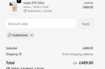nubia Z70 Ultra 16GB RAM & 512GB Memory