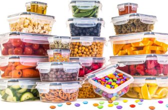 nuovva Airtight Food Storage Containers Set Plastic Food Containers with Lids Leak Proof Pantry & Kitchen Containers Meal Prep Sets 40pcs (20 Containers 20 Lids)