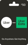 uber Physical Gift Card – UK Redemption Only – Delivery by post – £50