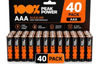 100PP AAA Batteries 40 Pack