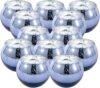 12 Pack Transparent Wish Candle Holders,Clear Christmas Candle Holders for Table Decorations, Wedding & Home Centerpiece, Crystal Votive Holders for Tealight Candles, (Blue)