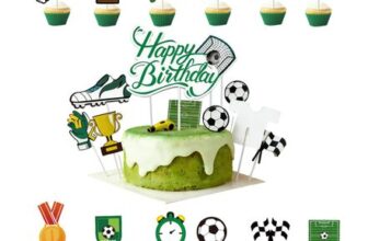 13 Pcs World Cup Soccer Cake Toppers for Birthday Cakes