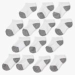 14 Pairs – Amazon Essentials Unisex Kids Cotton Low-Cut Cushioned Socks – 8-12 Years £1.96 / £2.19 S&S