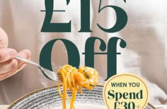 £15 Off Your Bill When You Spend £30 Or More