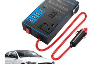 1500W Car Power Inverter – 12V/24V Universal Converter, USB Charging Ports,