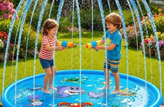 170cm Splash Pad, 67 Sprinkler Mat, Water Sprinkler for Kids, Garden Water Toys, Kids Sprinkle and Splash Play Mat, Summer Water Toys for Kids Outdoor (D)