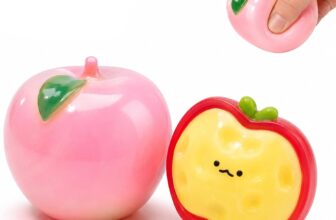 2 PCS Apple Squishy, Squishy Apple, Pink Apple Squishies, Suitable for those who have difficulty concentrating and need relaxation, Suitable for relaxation and concentration assistance in the office