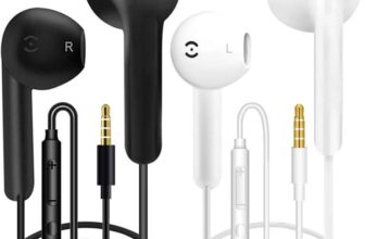 2 Pack Earphones Wired Headphones 3.5mm jack with Microphone Sold by ZJXD-UK FBA