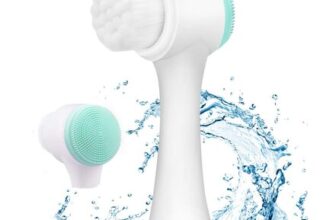 2-in-1 Silicone Facial Cleansing Brush for All Skin Types Blue