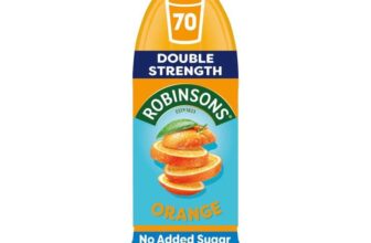 2 x Robinsons Double Strength Orange 1.75L – £2.73 Max S&S