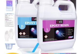 2.4L Crystal Clear Epoxy Resin and Hardener, High Gloss Resin Kit