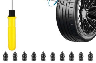 20 pcs Car Tyre Repair Kit, Puncture Repair Kit with Screwdriver