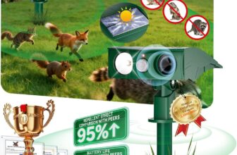 2026 NO.1 NEW Cat Repellent for Gardens Uk100% Stops Cats 15m Military Detection6 modes99.99% Efficiency 1440h Solar TestFox Deterrents for Gardens Uk for Repelling Cats, Foxesgreen