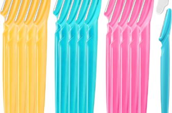 24 Pcs Eyebrow Razors for Women & Men – Dermaplaning Face Razor with Protective Cover, Facial Hair Trimmer Remover & Exfoliator for Flawless Makeup Application
