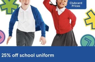 25% off School Uniform with Tesco Clubcard free delivery over £50