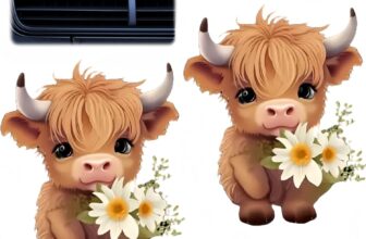 2PCS Highland Cow Print Car Air Vent Clips,Cute Cow Car Air Fresheners Vent Clips,C/a/r Vent Air Freshener,C/ar Air Diffuser,Funny Ca/r Accessories,C/ar Decorations Interior,Ca/r Dashboard Accessories