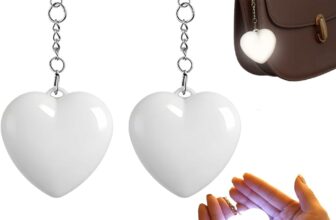 2PCS Love Wallet Tote Bag Touch Sensing Light Touch Sensor Purse Light Rechargeable LED Automatic Glow Lights Heart Shape Handbag Lights