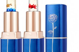 2Pcs Colour Changing Lipstick,Long-Lasting Moisturizing Balm for Cracked Lips,Glossy Temperature Color Change Moisturizer,Clear Hydrating Tinted Lip Balm,Gift for Women,Lip Gloss,Blue&Red,1g