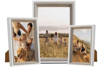 3 PCS Wooden Picture Frame Set, 4×6, 5×7, 6×8 Inch