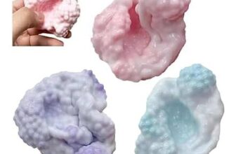 3 Pack Stress Relief Balls, Soft Squishy Bead Filled Squeeze Balls