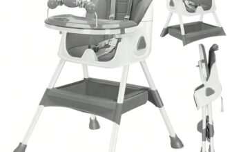 3-in-1 Baby HighChair, Foldable Portable Baby Dining Chairs Eat & Play with code at Ubravoo Direct Store